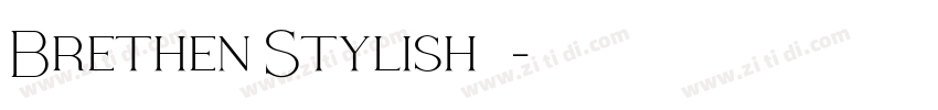 Brethen Stylish字体字体转换
